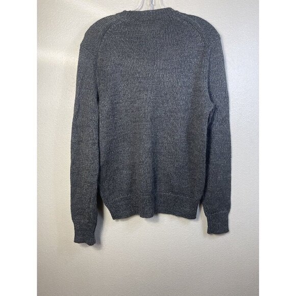 AllSaints Wool Blend Sweater Men's S Army Green Long Sleeve Crewneck Pullover - Picture 2 of 8